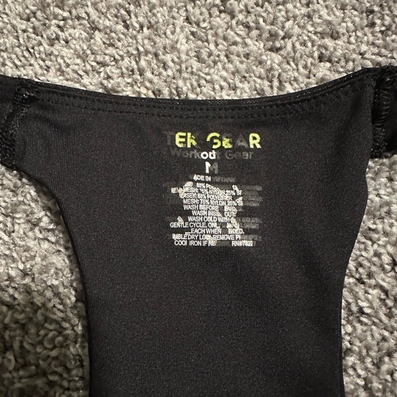 Tek Gear Front Zip Racerback Sports Bra - Picture 5 of 9